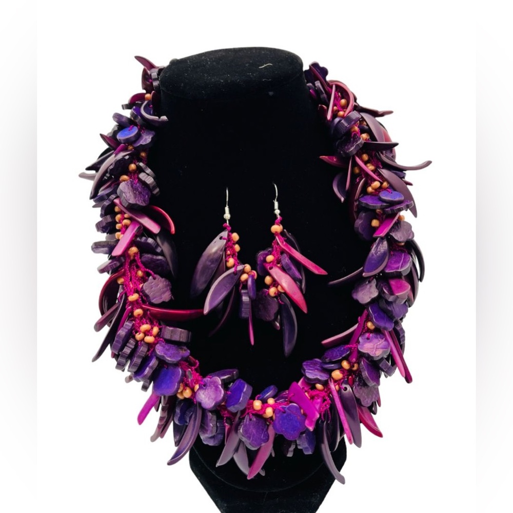 Multicolor collar handmade